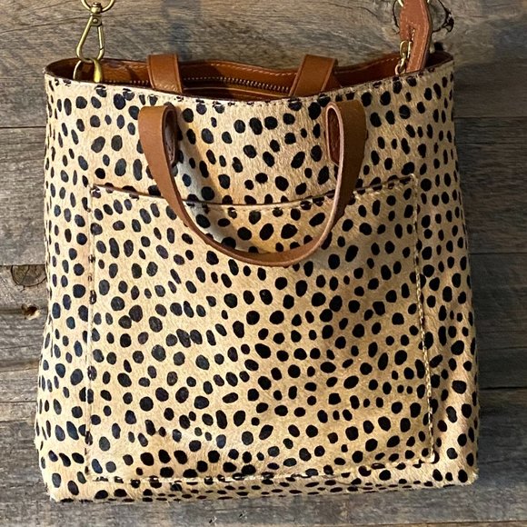 Madewell Handbags - Madewell: The Zip-Top Small Transport Crossbody: Spotted Calf